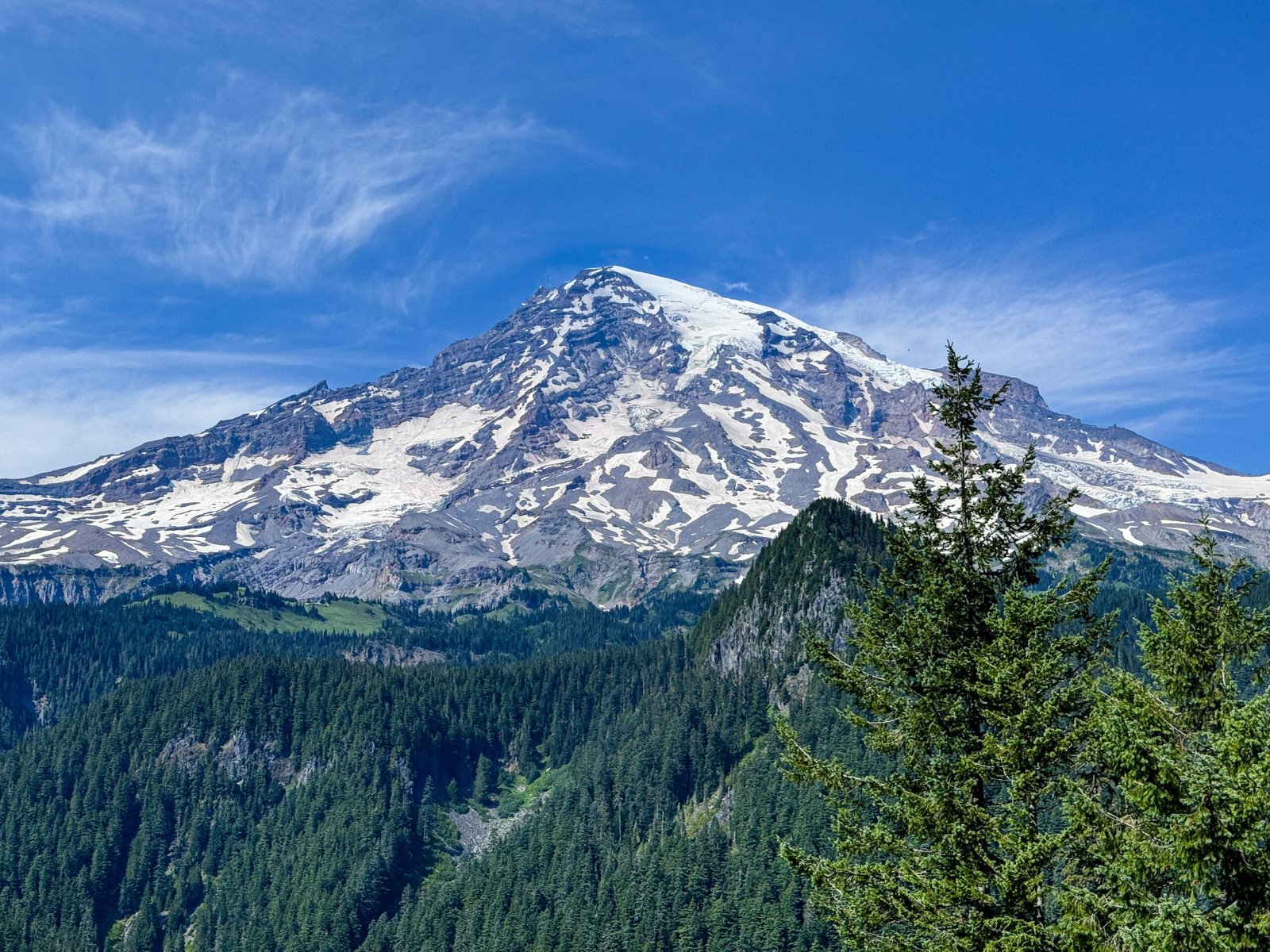 Hike the picturesque trails of Mount Rainier National Park.