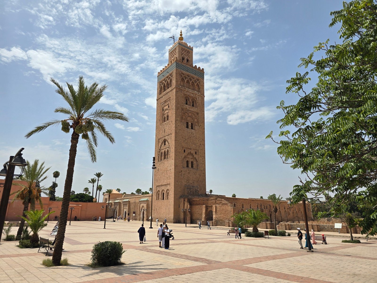 Explore the ancient medina of Marrakech and visit the iconic Koutoubia Mosque.