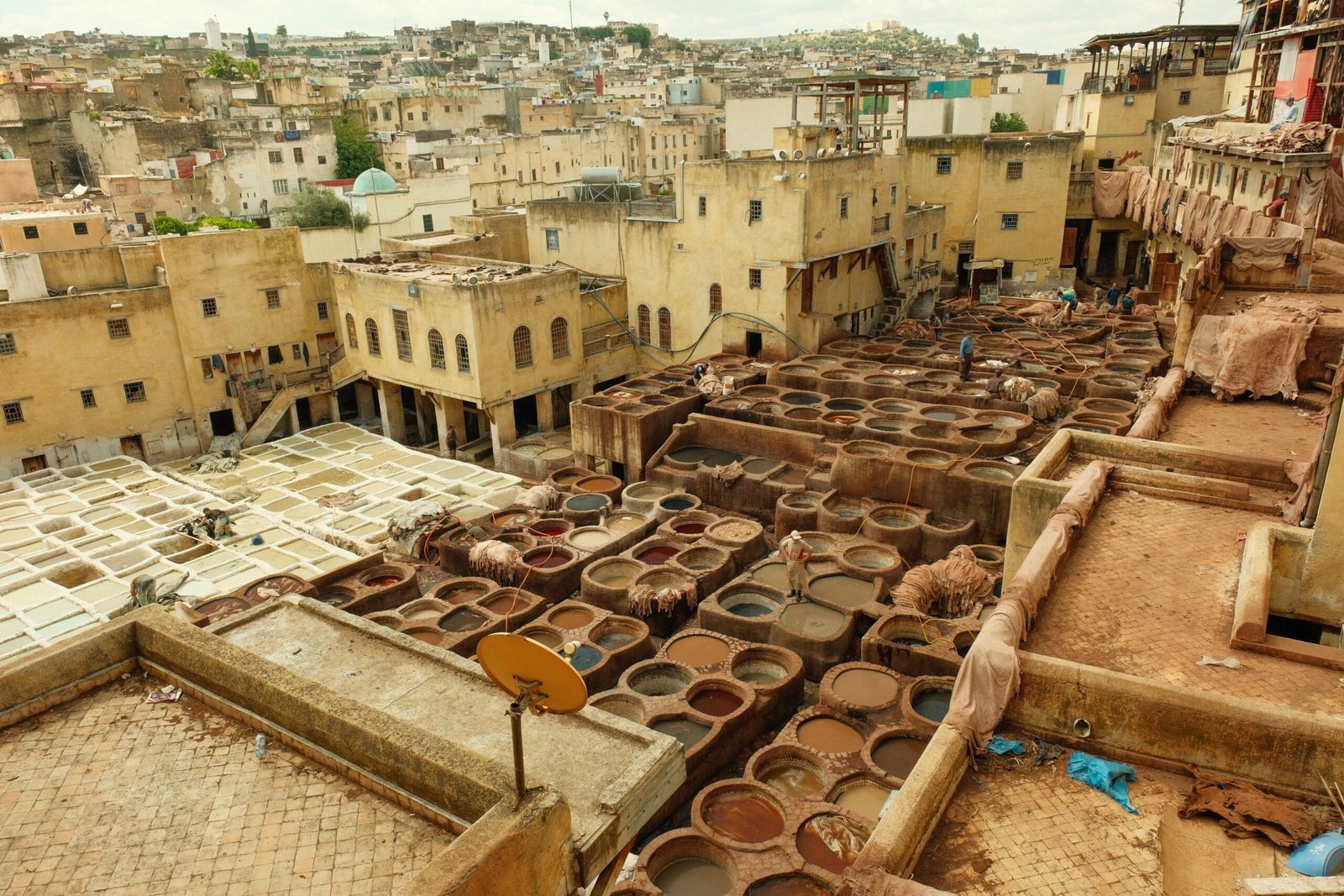 Wander the vibrant souks of Fes and experience traditional Moroccan craftsmanship.