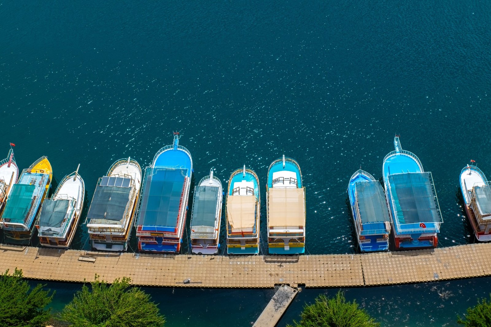 Take a scenic boat tour on Lake Dora to enjoy the beautiful waterfront views