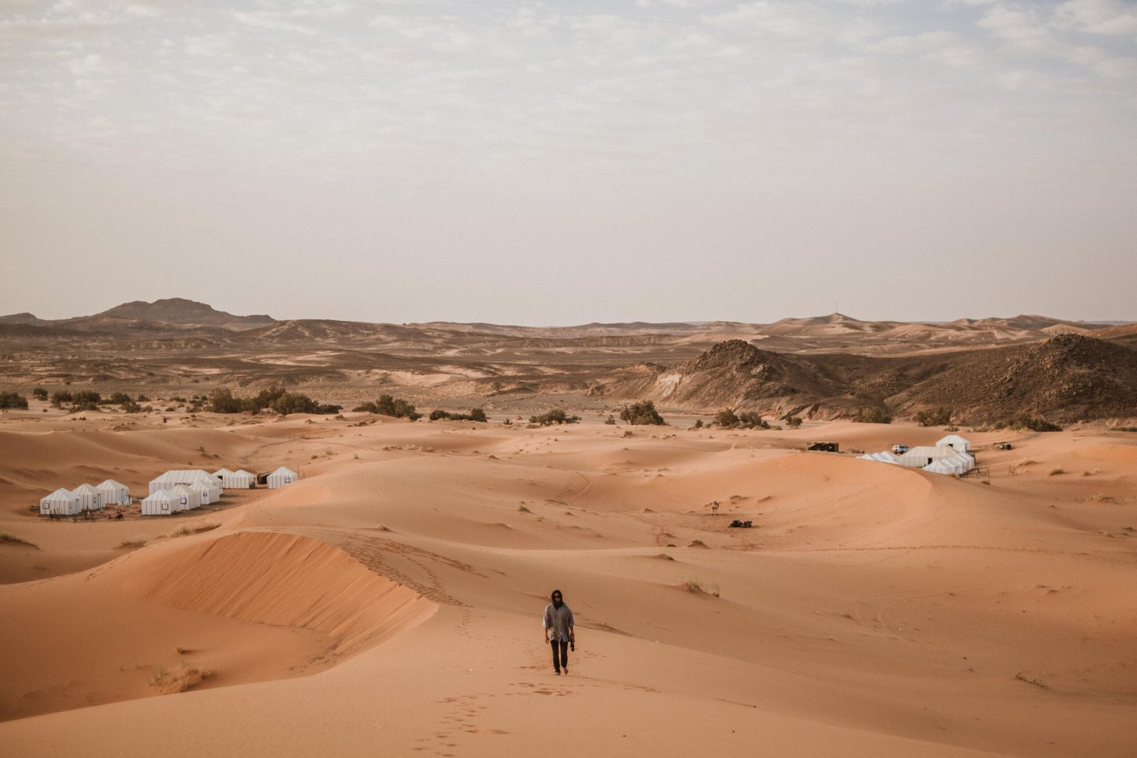 Take a camel trek through the Sahara Desert and spend a night in a Berber tent.