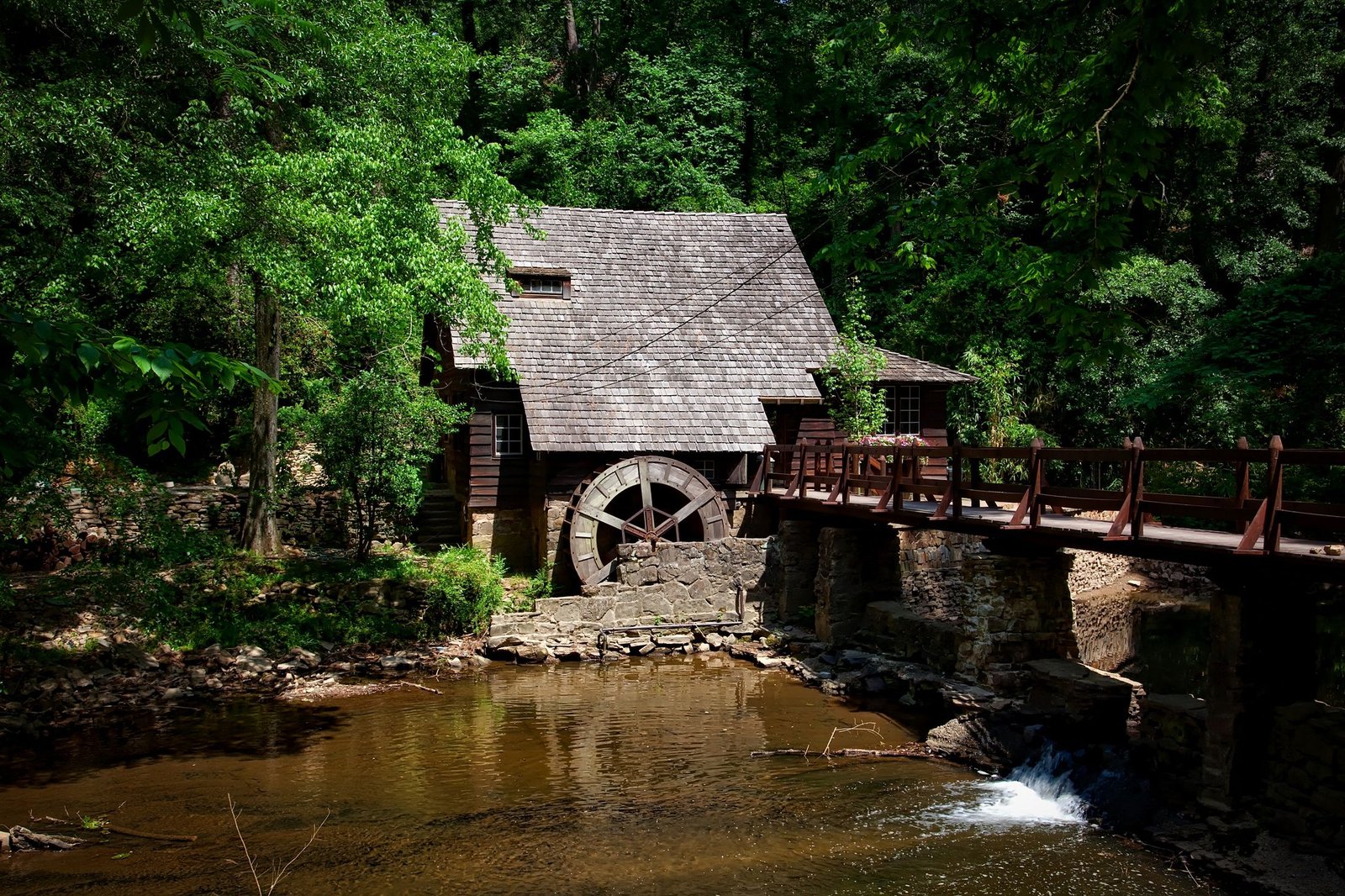 Take a stroll through Mill Creek Park and enjoy the beautiful landscapes and trails.