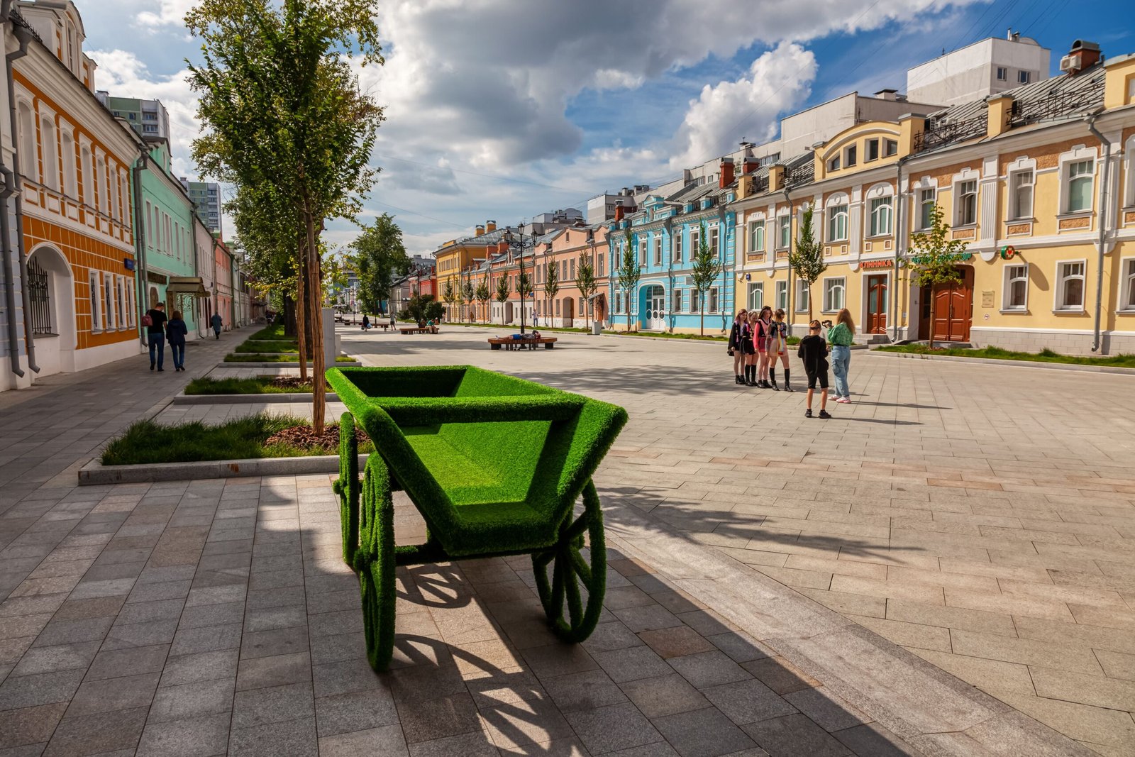 Stroll through the historic Heritage Square