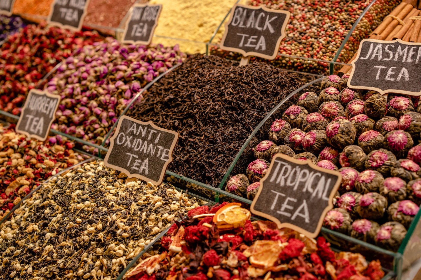 Find traditional Chinese herbs and teas at the Grand Tea and Spice Company.