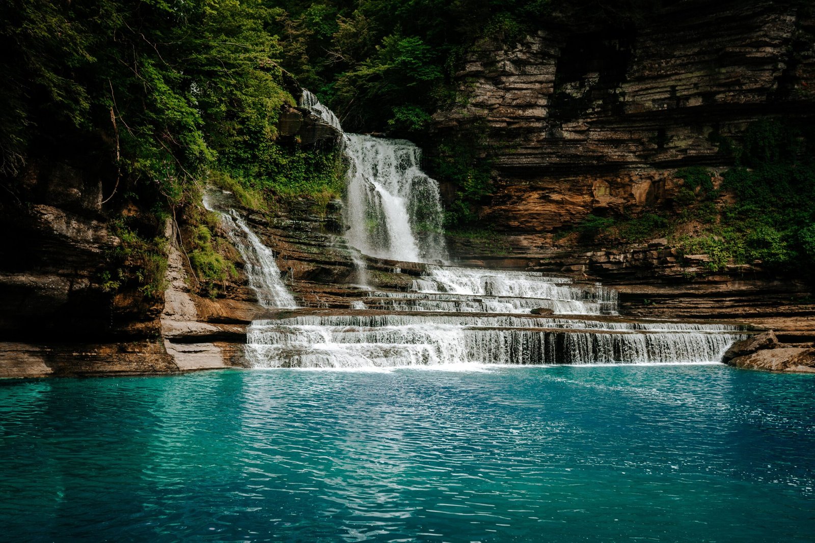 Explore the scenic Cummins Falls State Park.
