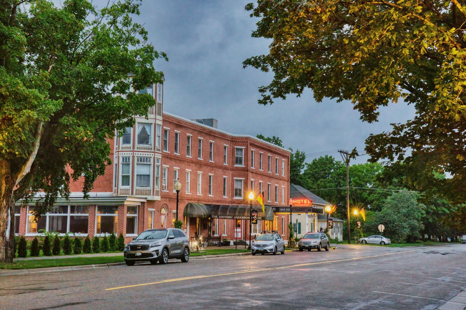 Experience the charming ambiance of Main Street with its local shops and eateries.