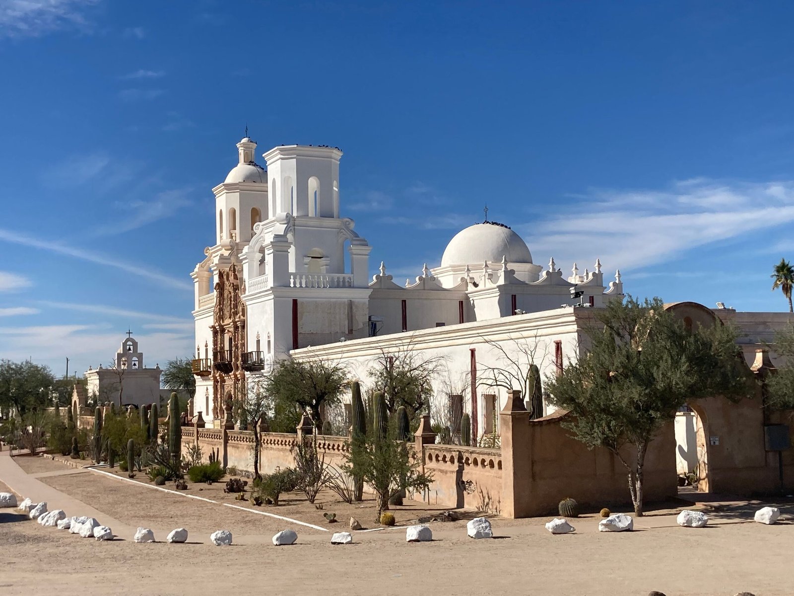 Discover the historic architecture of Mission San Xavier del Bac.