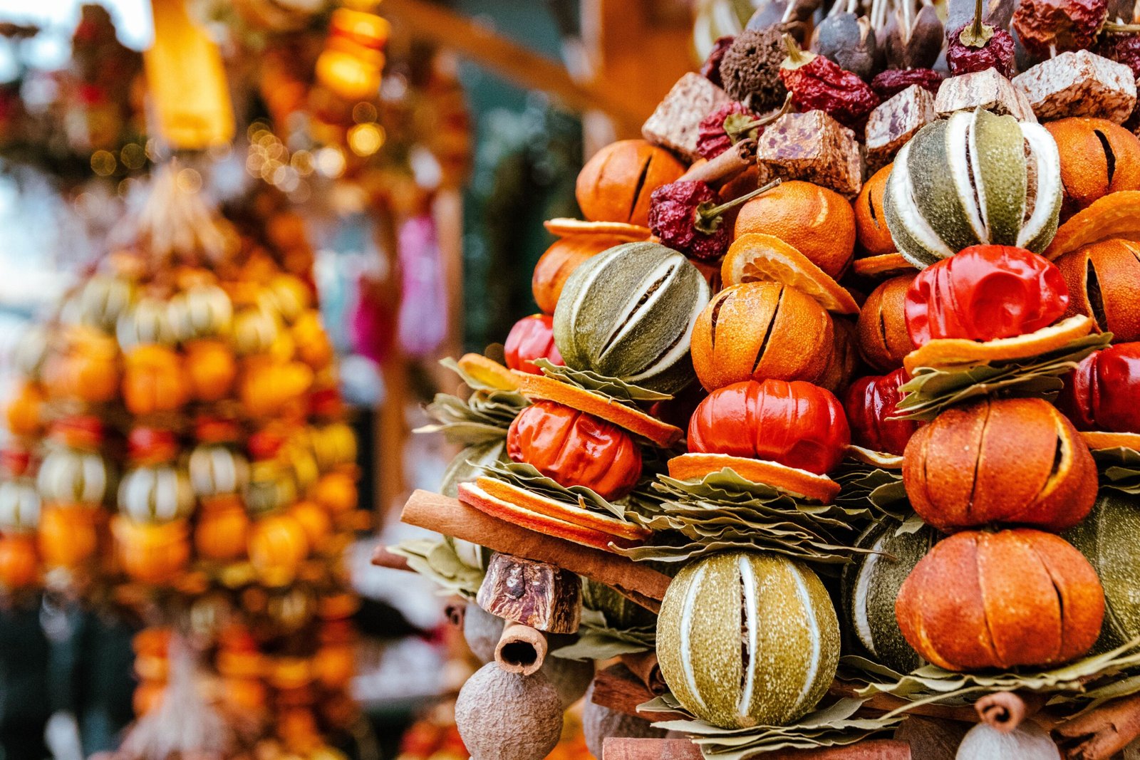 Visit the winter market for handmade crafts and local produce