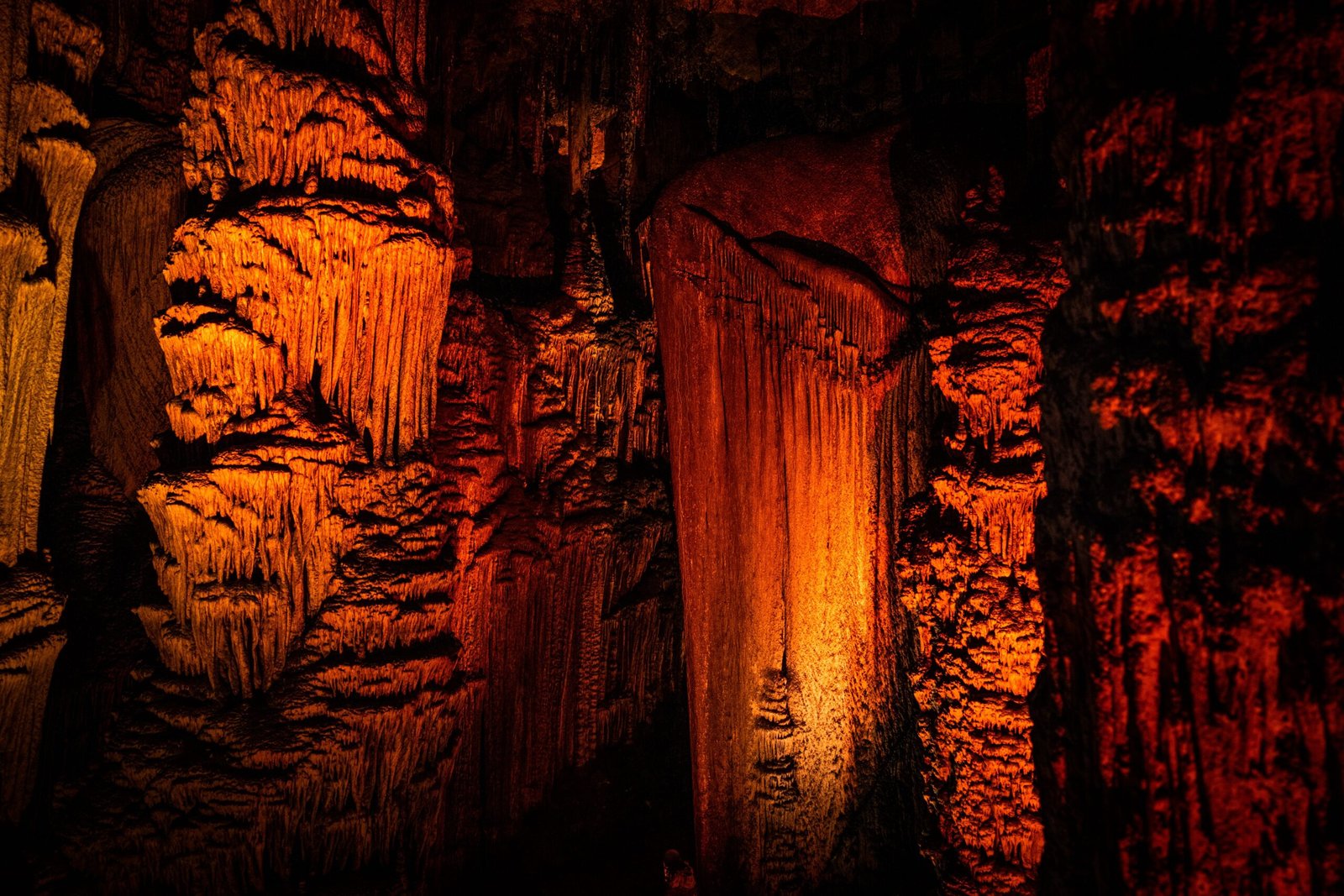 Explore the stunning caves at Longhorn Cavern State Park.