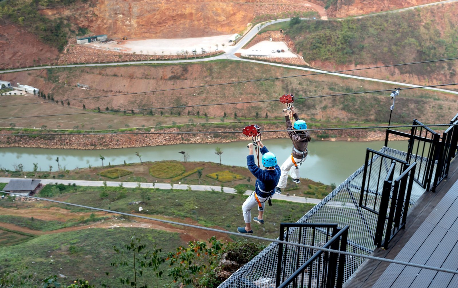 Experience the thrill of zip-lining at Rugaru Adventures.