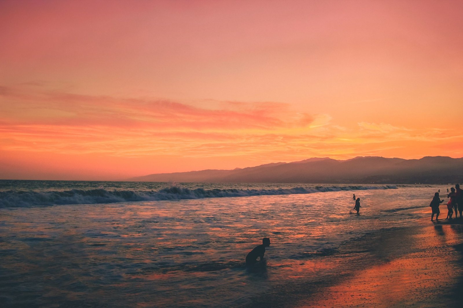 Enjoy the sunsets at Santa Monica Beach