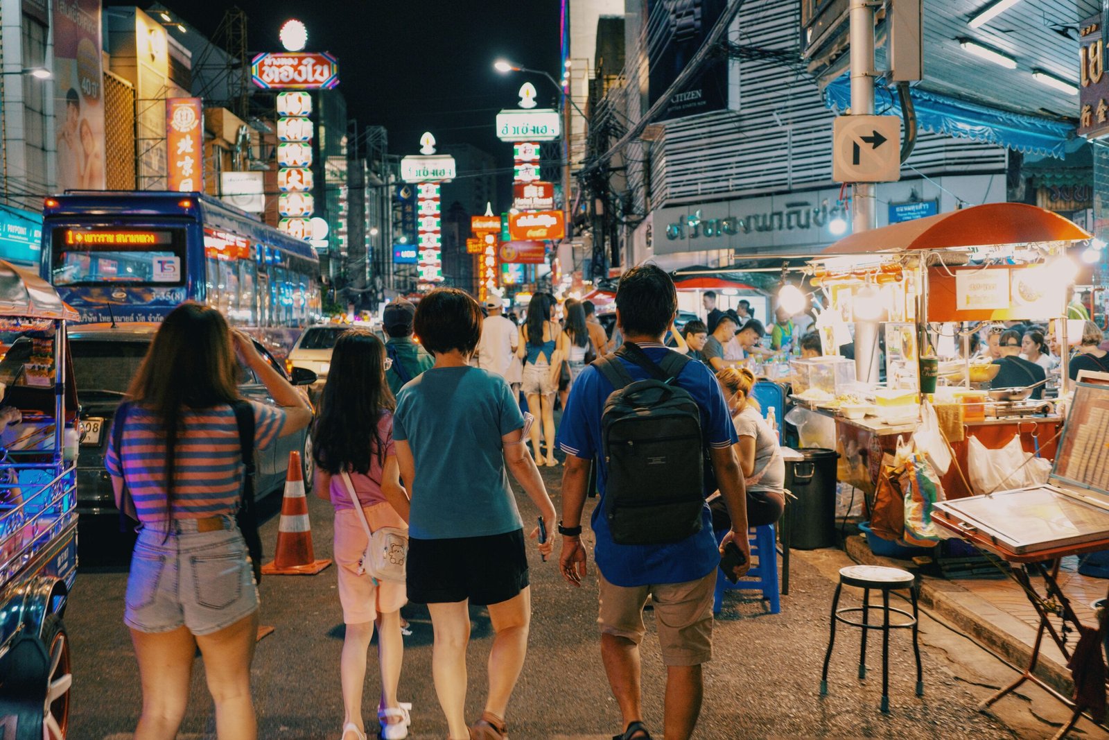 Explore the vibrant Walking Street for nightlife and street food