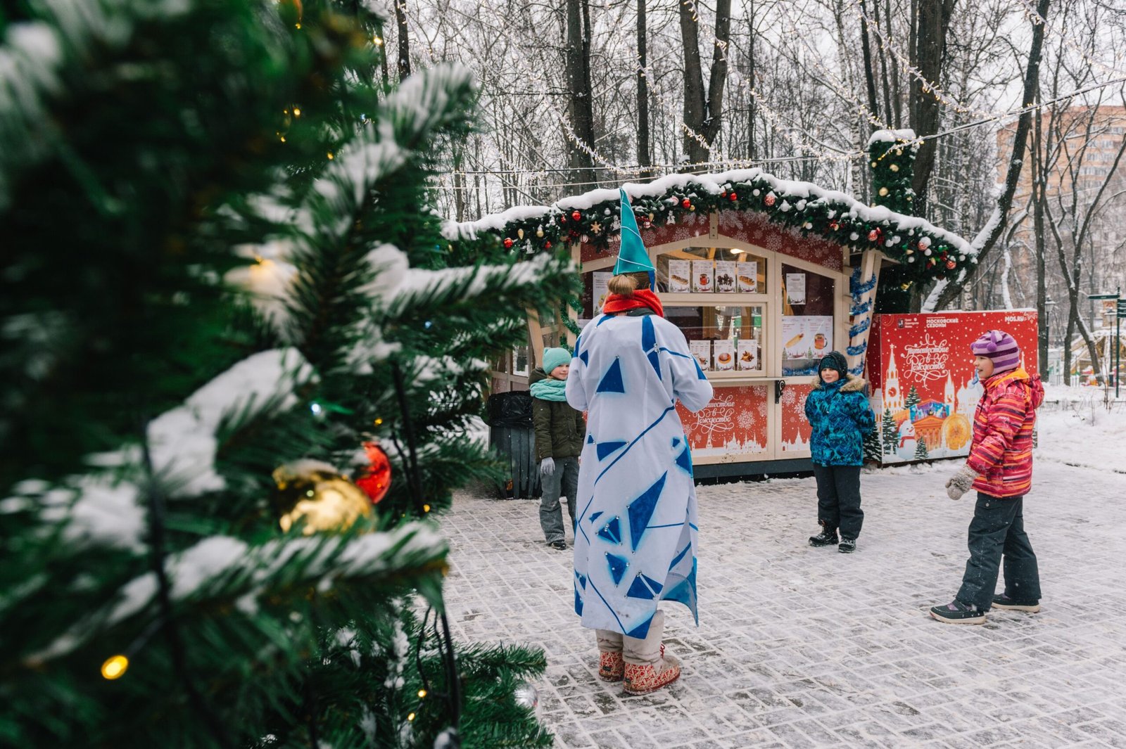 Participate in seasonal activities at the Charlotte Christmas Village.