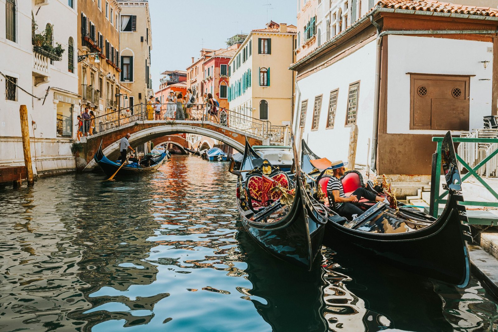 Enjoy a romantic gondola ride at The Venetian, with serenades from your gondolier.
