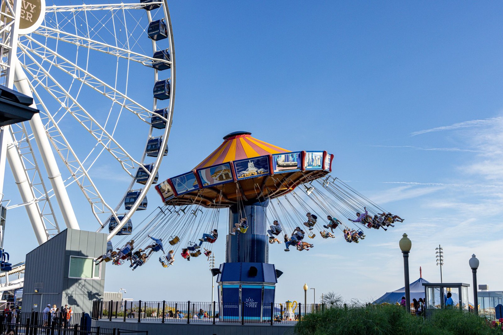 Discover Navy Pier and enjoy rides, restaurants, and the Chicago Shakespeare Theater.