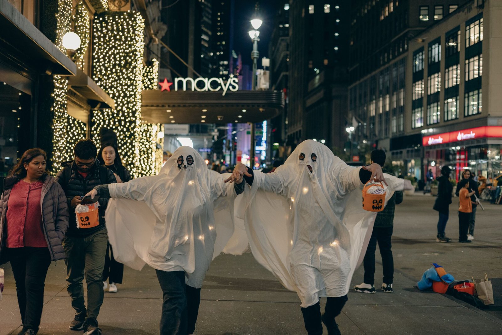 Take a stroll through the festive holiday windows at Macy’s on State Street.