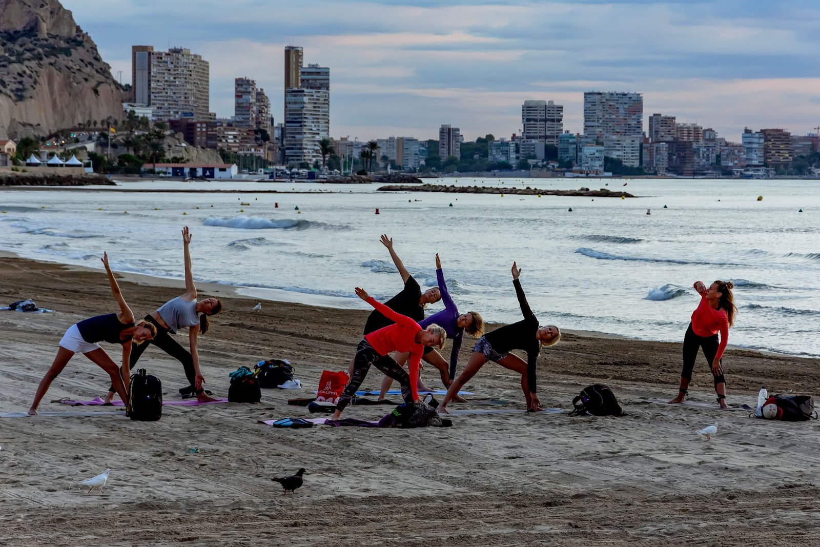 Take a yoga class at one of the beachfront studios