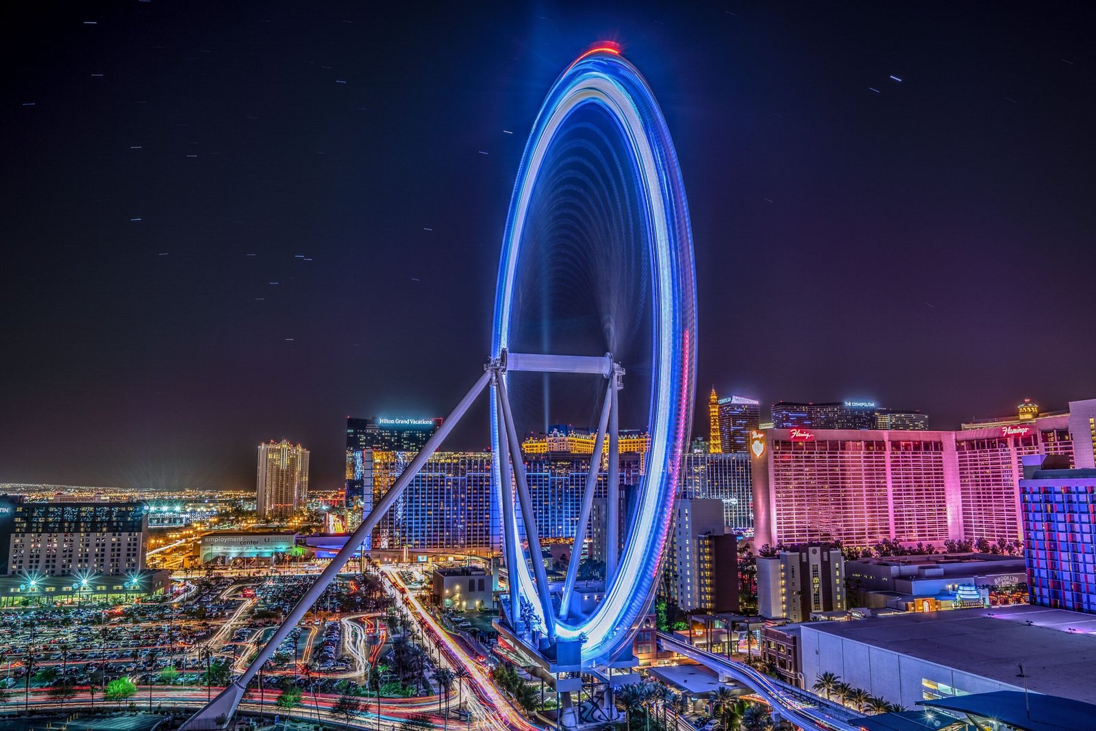 Experience the thrill of the High Roller Observation Wheel at The LINQ.