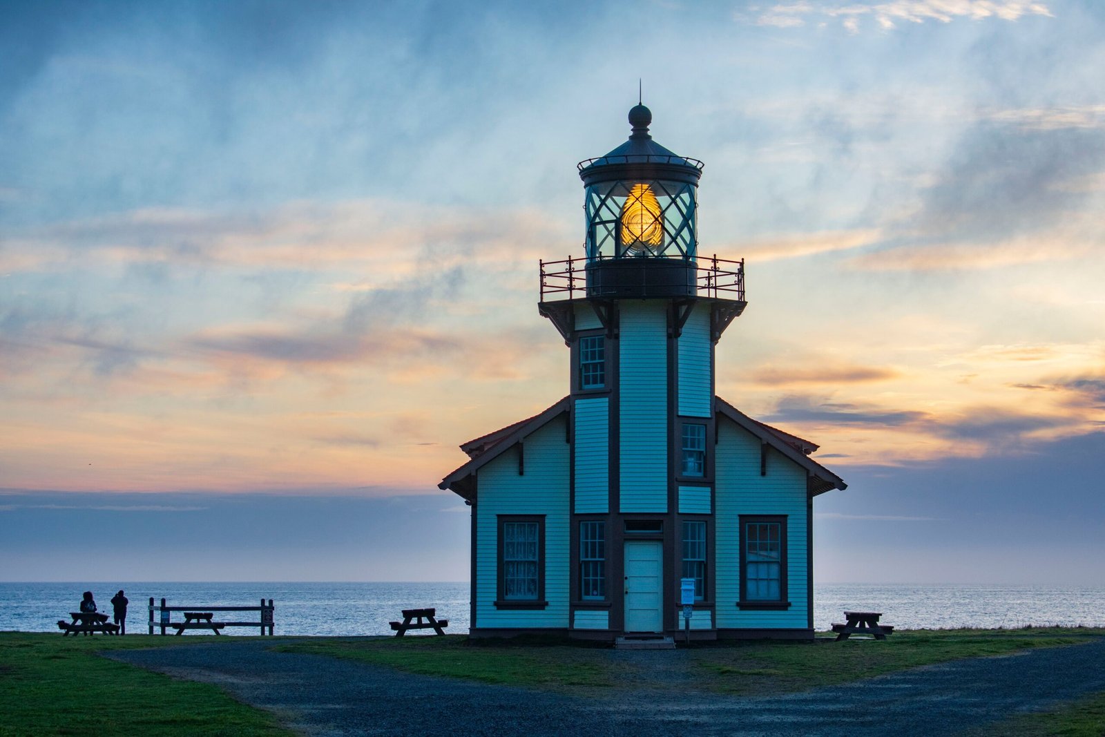 Take a guided tour of the historic Mendocino Lighthouse.