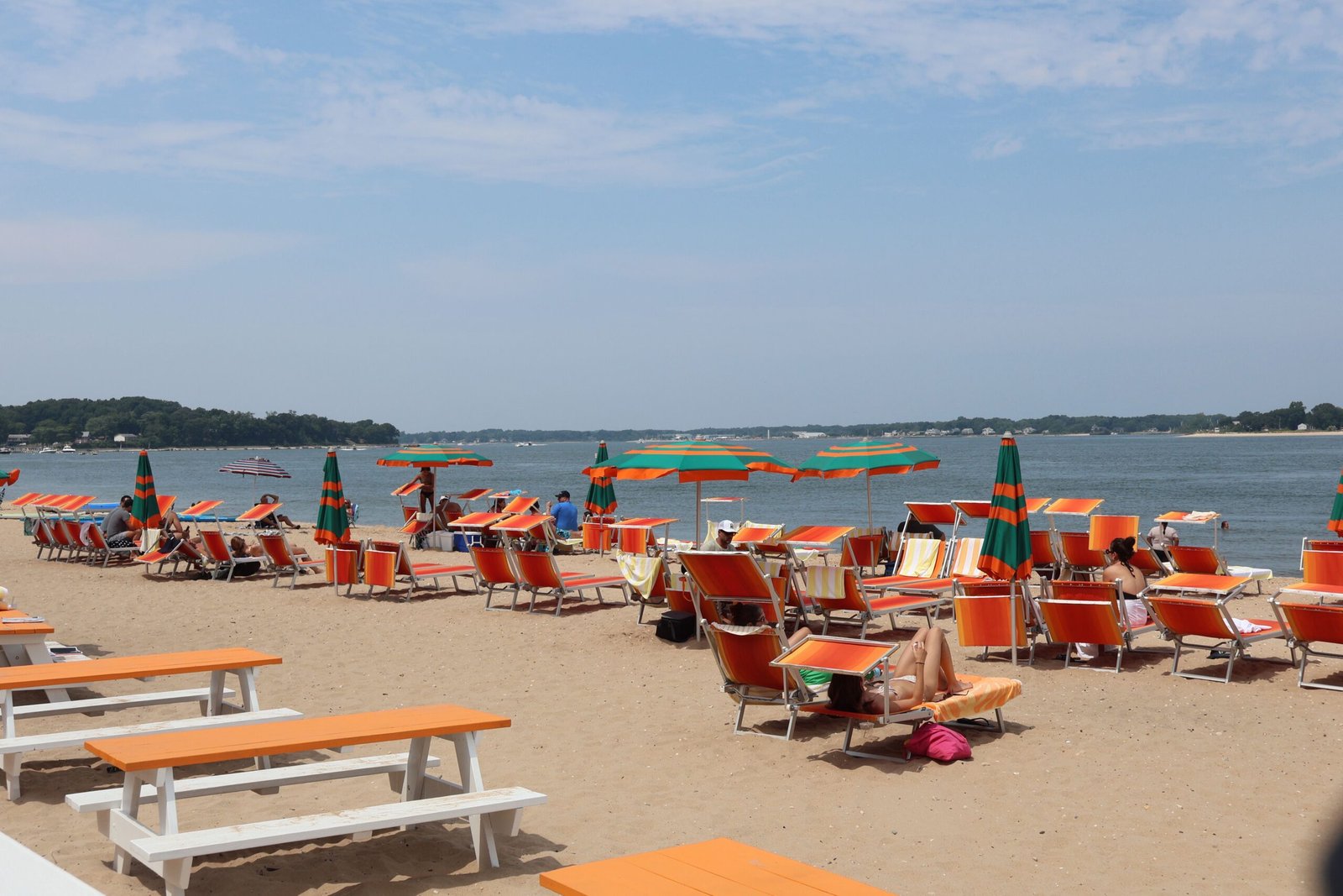 Relax at Linden Avenue Beach, known for its family-friendly atmosphere