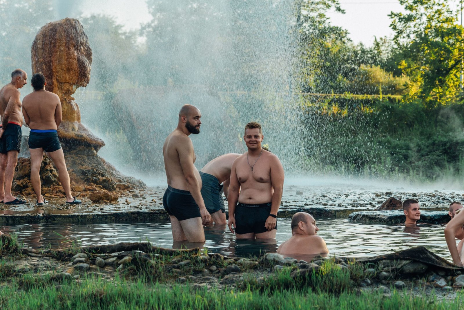 Experience a soak at the nearby Lithia Springs Hot Springs
