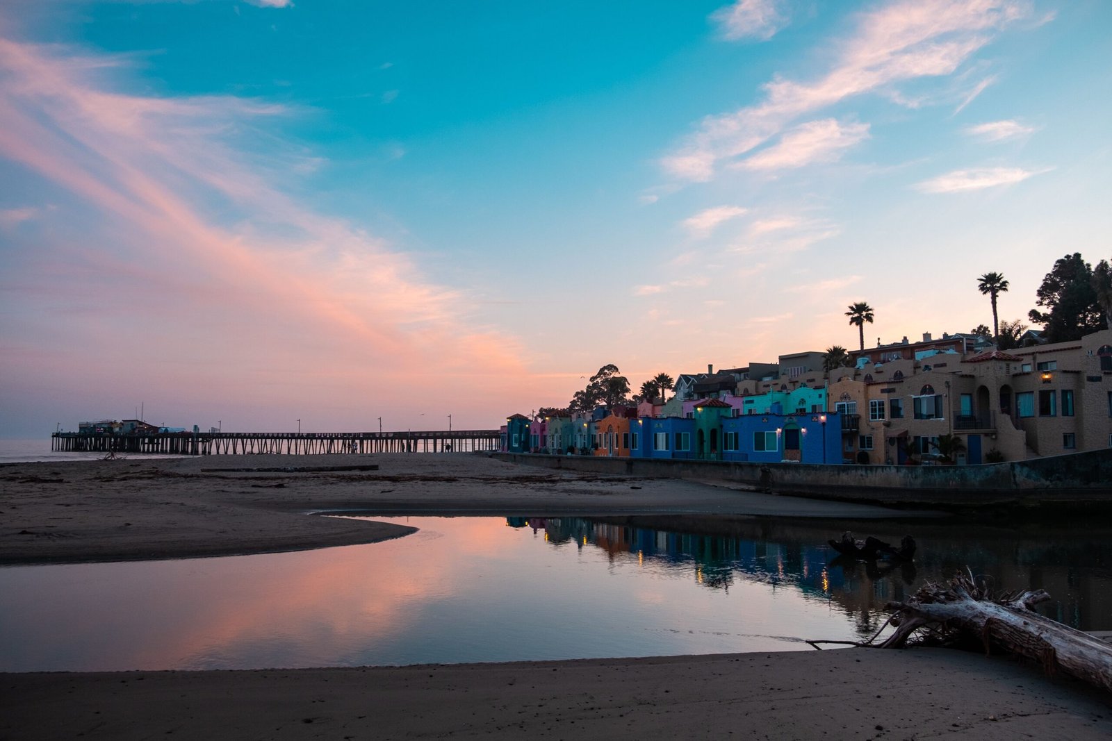 Explore the colorful Capitola Village with its charming shops