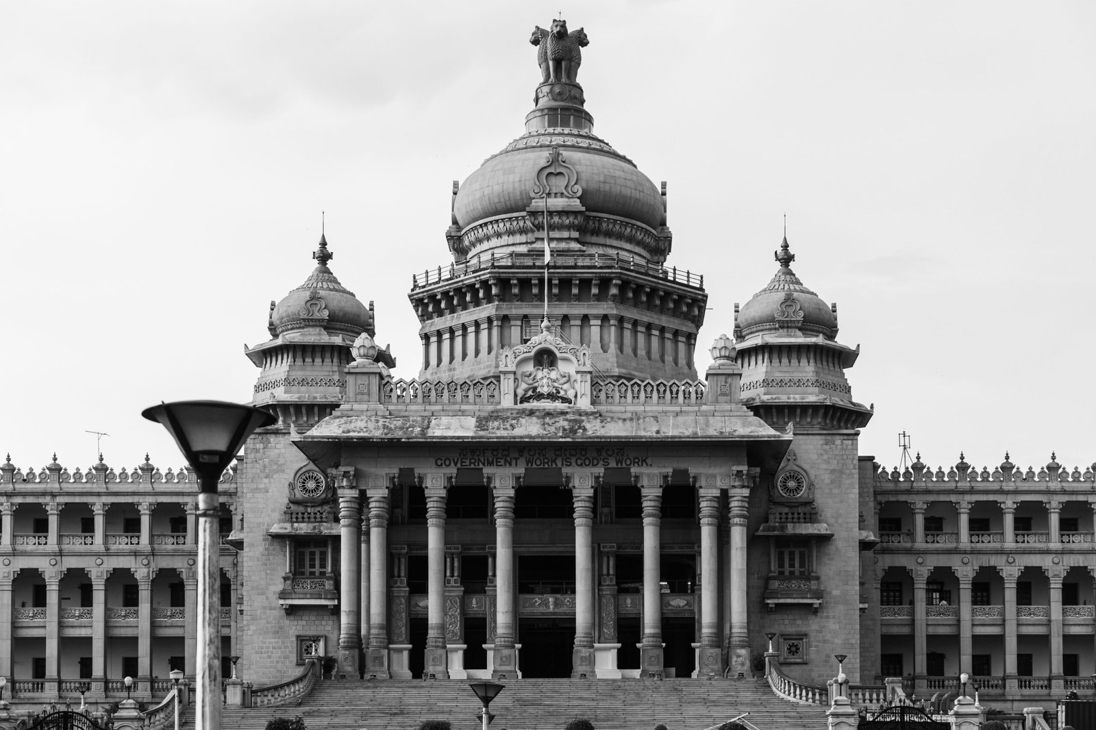 Marvel at the stunning architecture of Vidhana Soudha