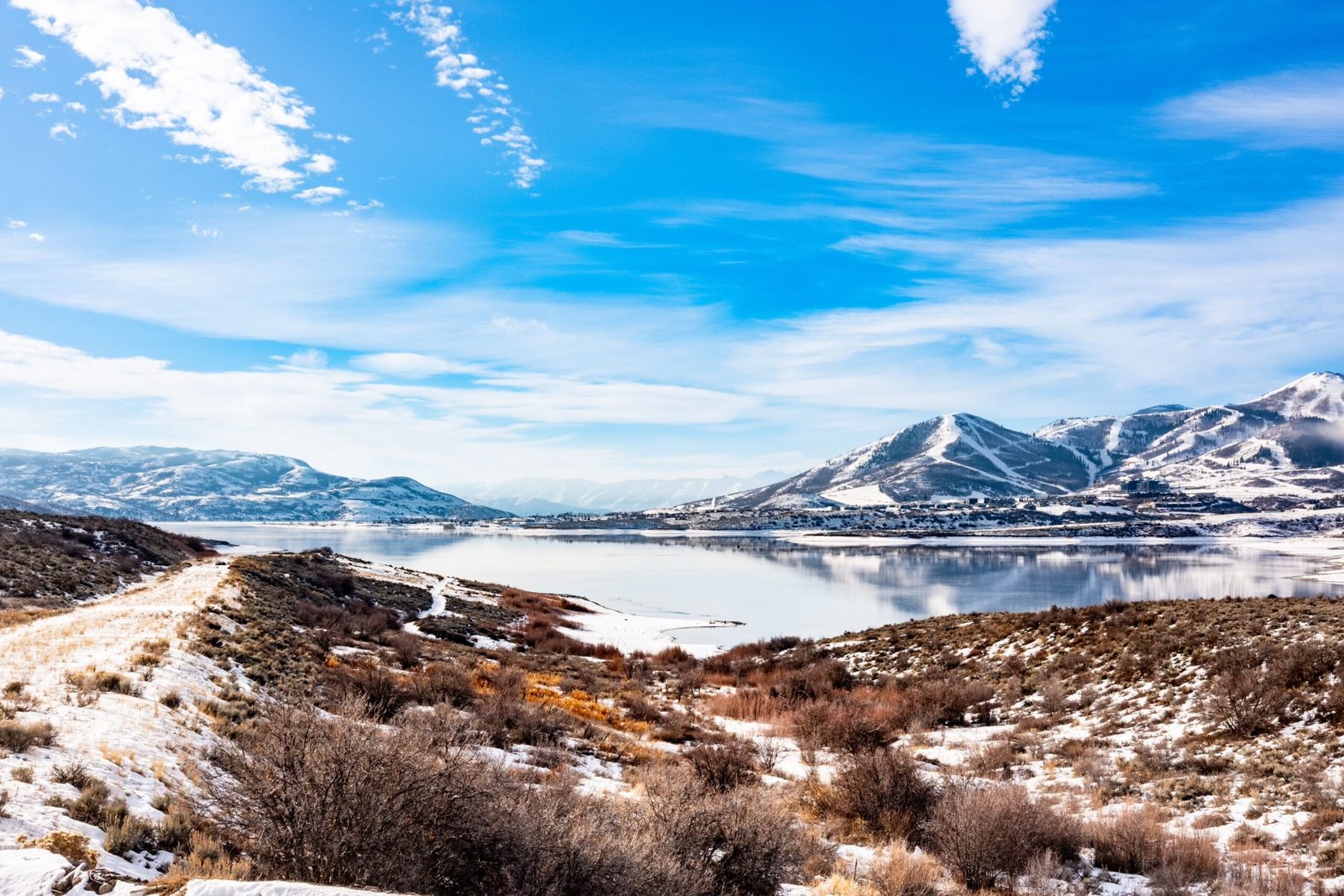 Explore the scenic trails at Barker Reservoir.