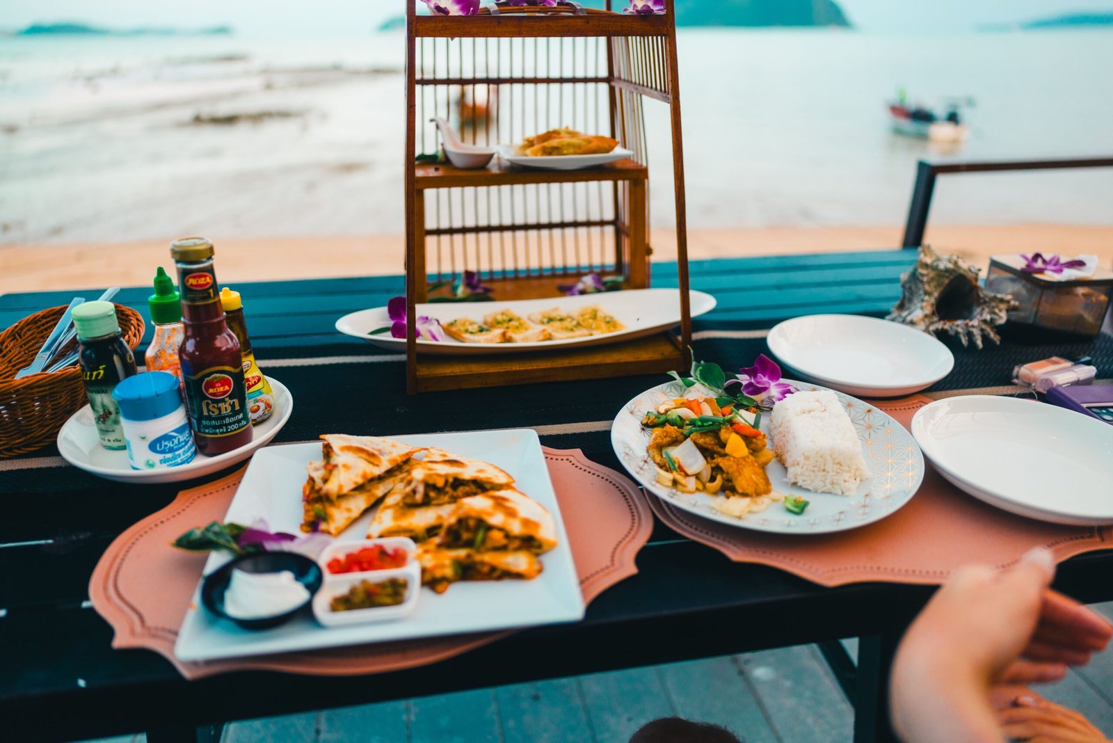 Try local cuisine at a beachfront restaurant.
