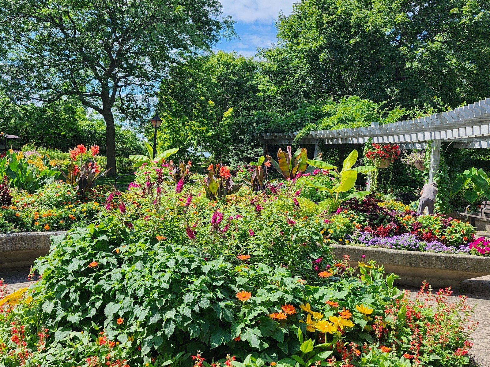 Explore the beautiful gardens at the Crossville City Park.
