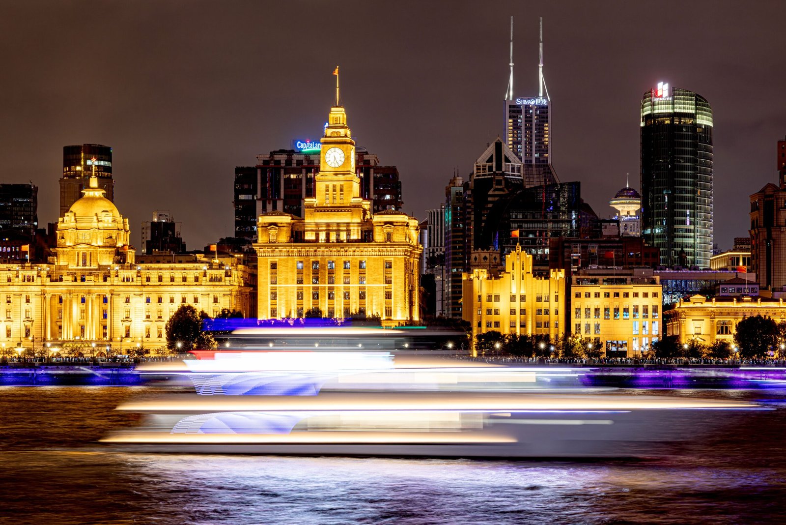 Take a river cruise on the Huangpu River for panoramic views of the city