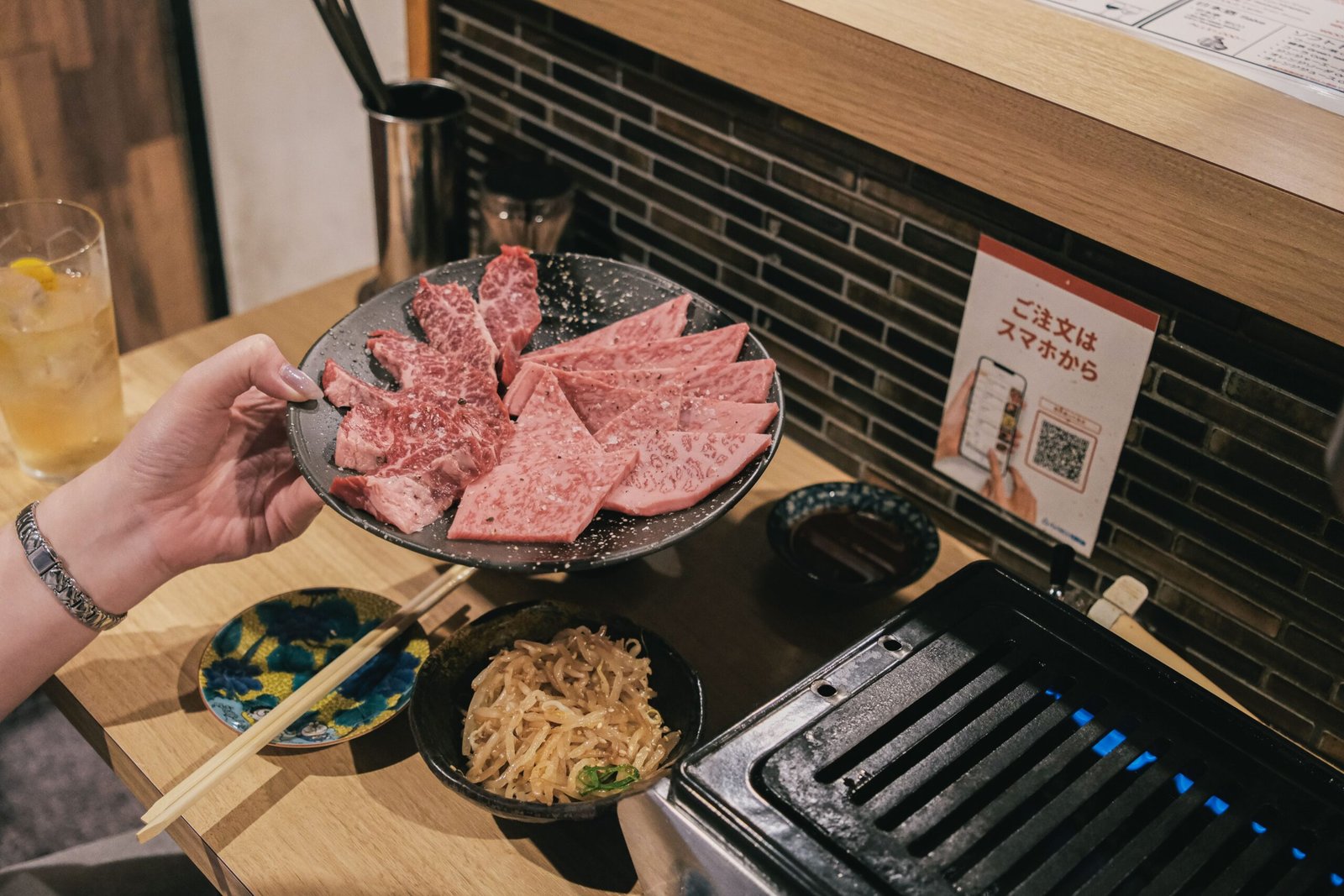 Indulge in authentic Kobe beef at a local restaurant.