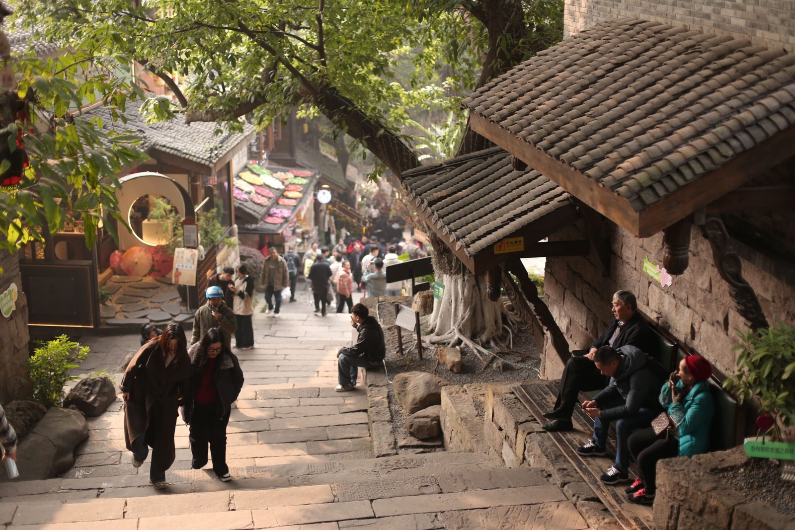 Walk through Ciqikou Ancient Town for a taste of traditional culture