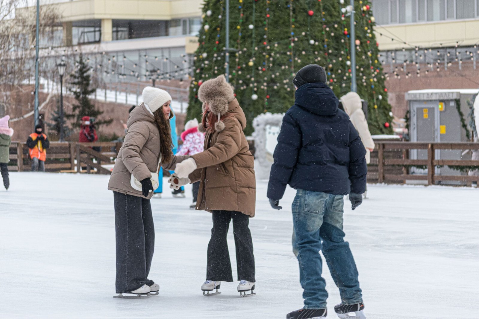 Enjoy ice skating at Millennium Park's McCormick Tribune Ice Rink.