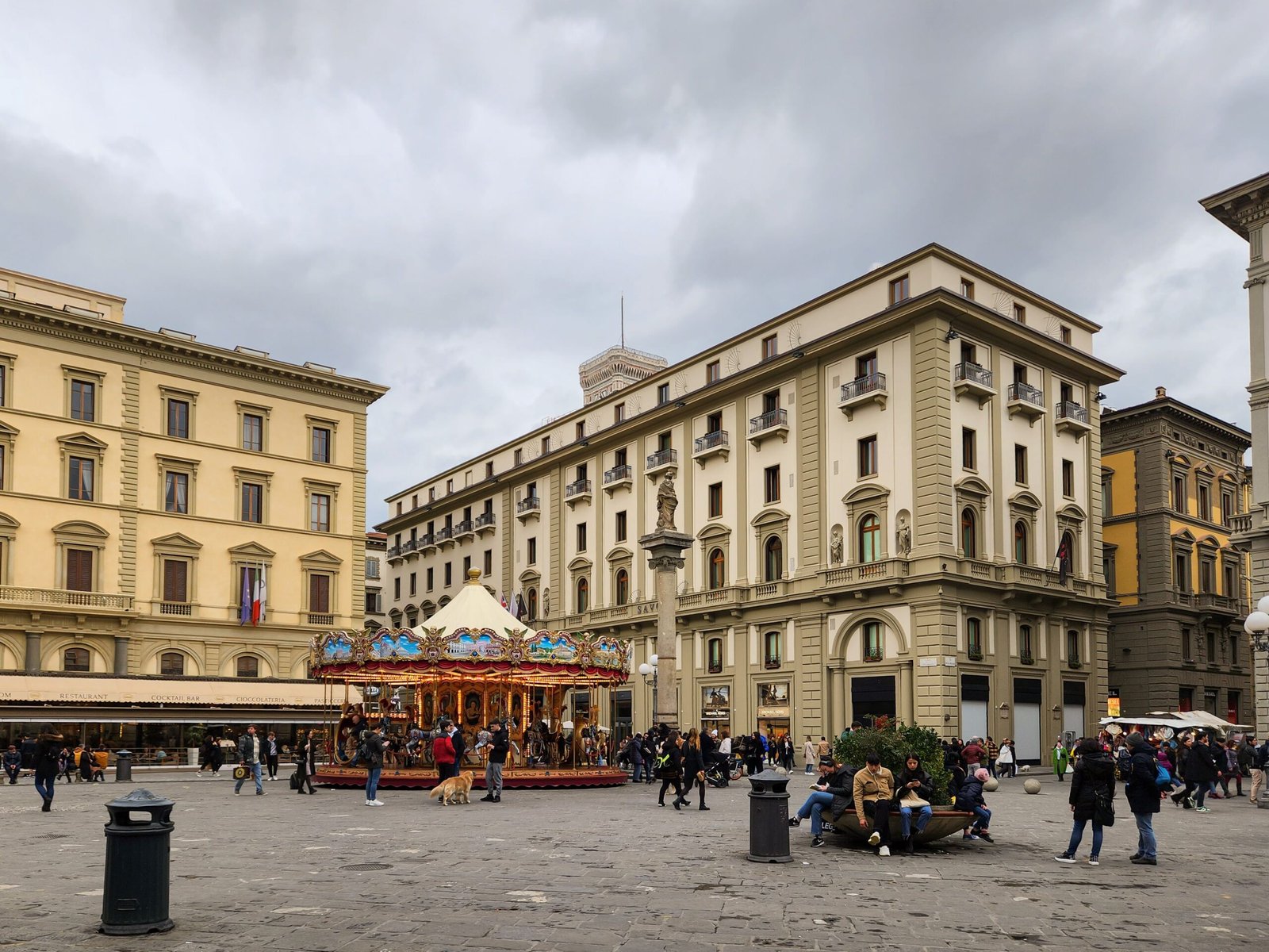 Explore the art installations at the Little Italy Piazza della Famiglia.