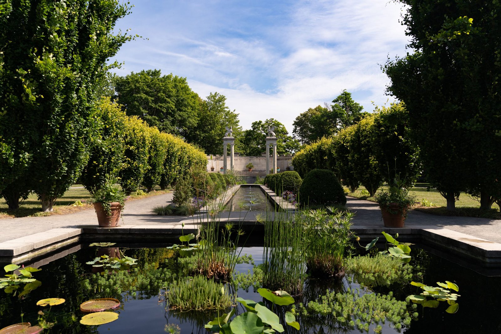 Explore the stunning gardens at the Untermyer Park and Gardens.