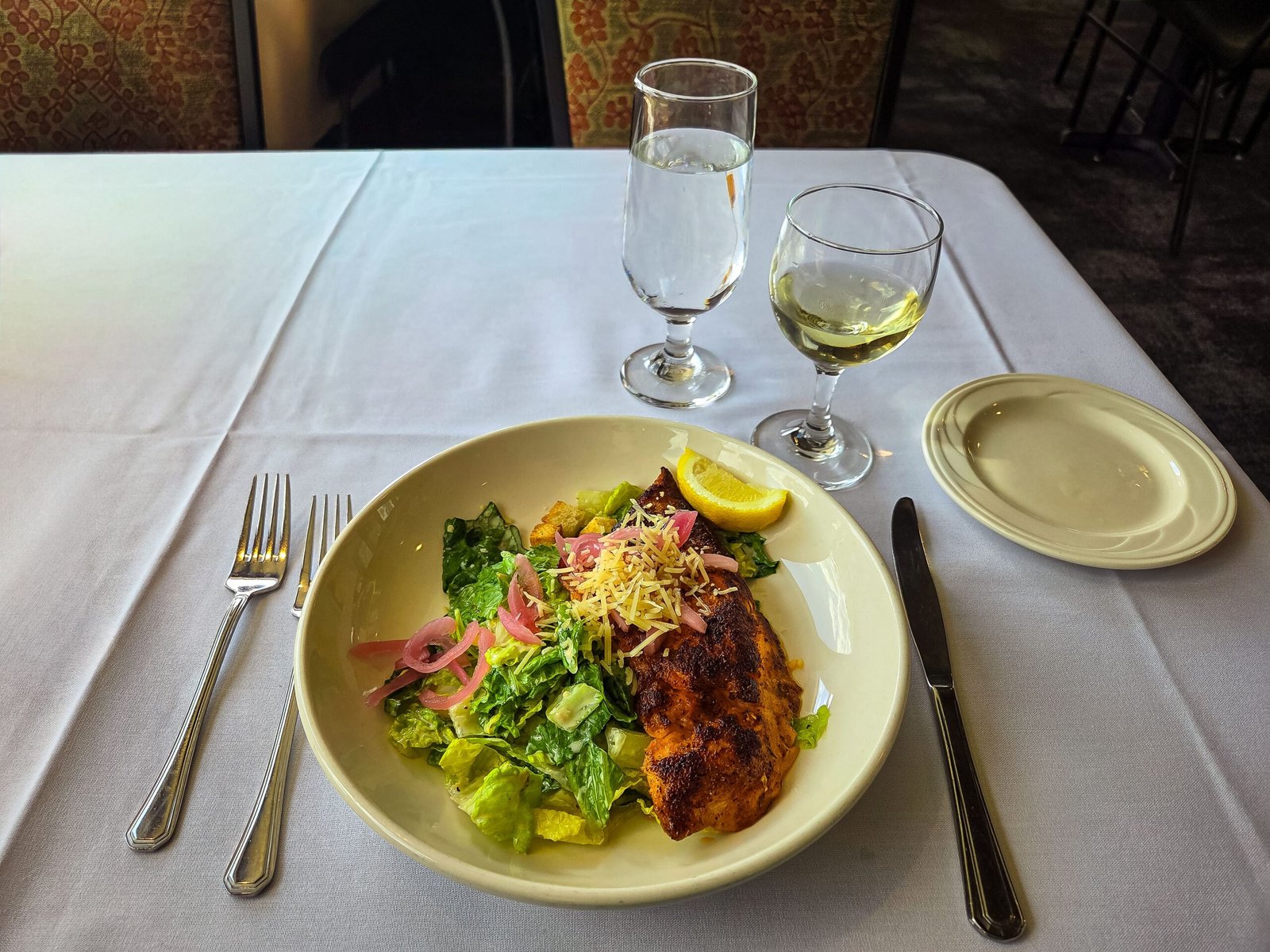 Enjoy a meal at the historic Tidewater Grill overlooking the water.