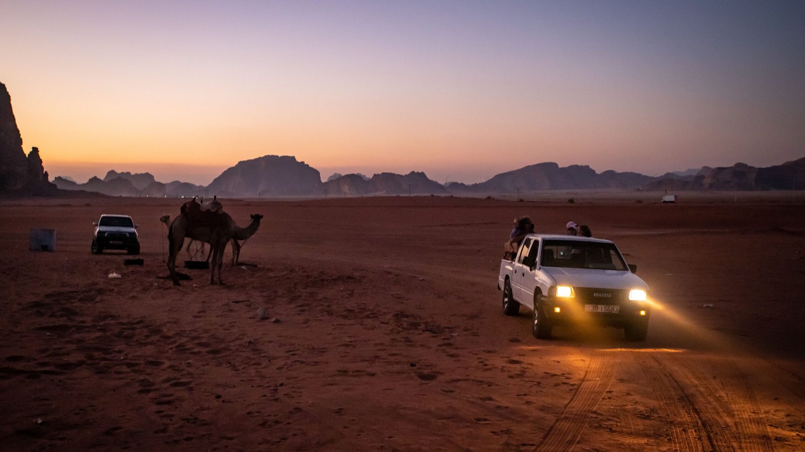 Take a jeep tour in Wadi Rum, a mesmerizing desert landscape.
