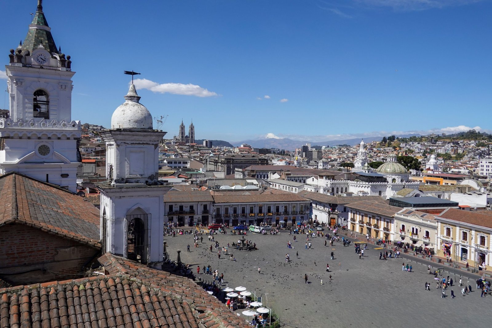 Walk through the vibrant Plaza de la Independencia