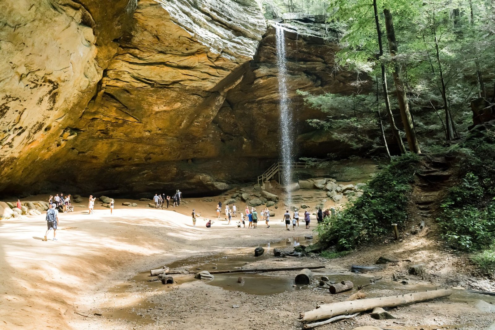 Visit the picturesque Ash Cave for a relaxing picnic