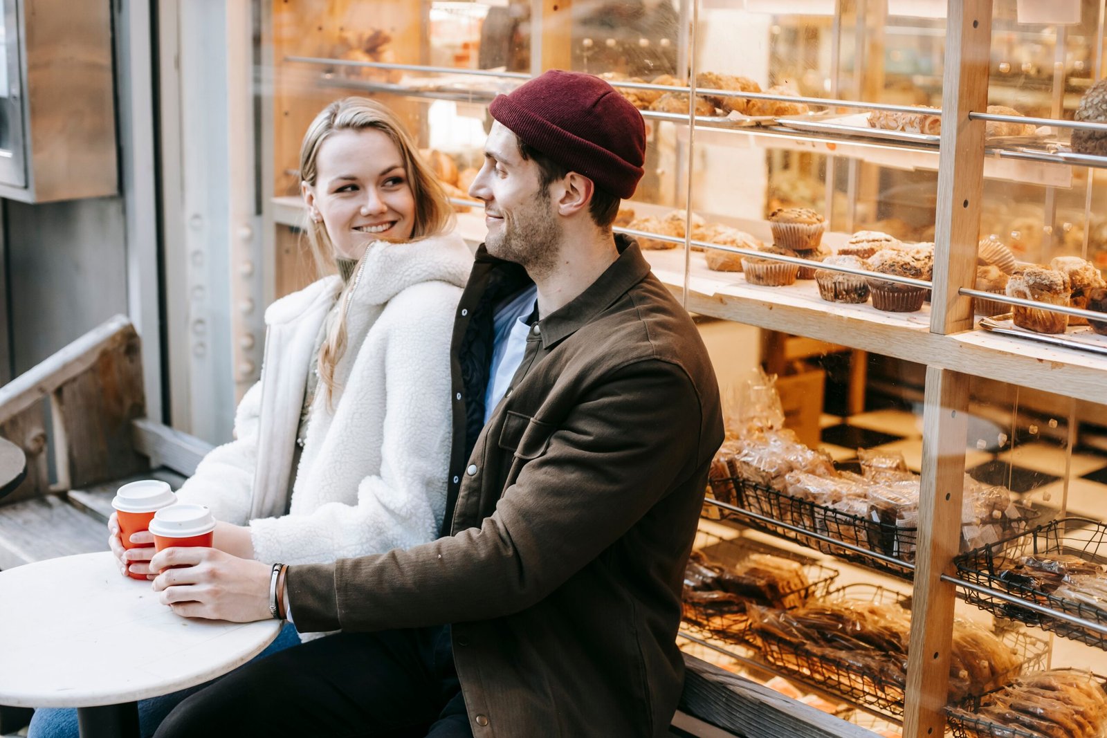 Enjoy hot cocoa and pastries at a cozy downtown café.