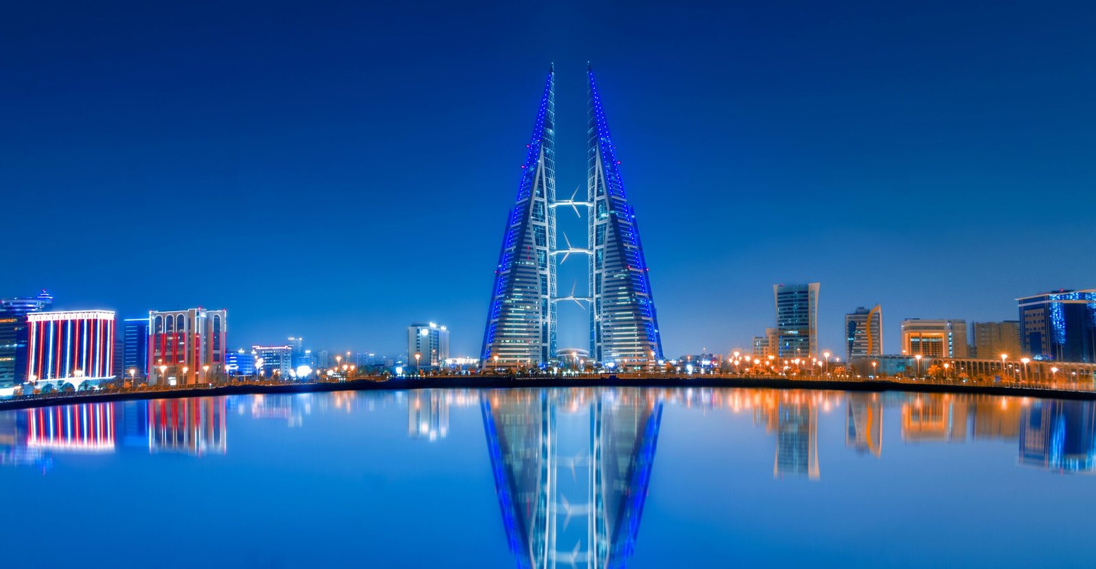 Relax at the Bahrain Bay, enjoying waterfront dining and stunning skyline views.