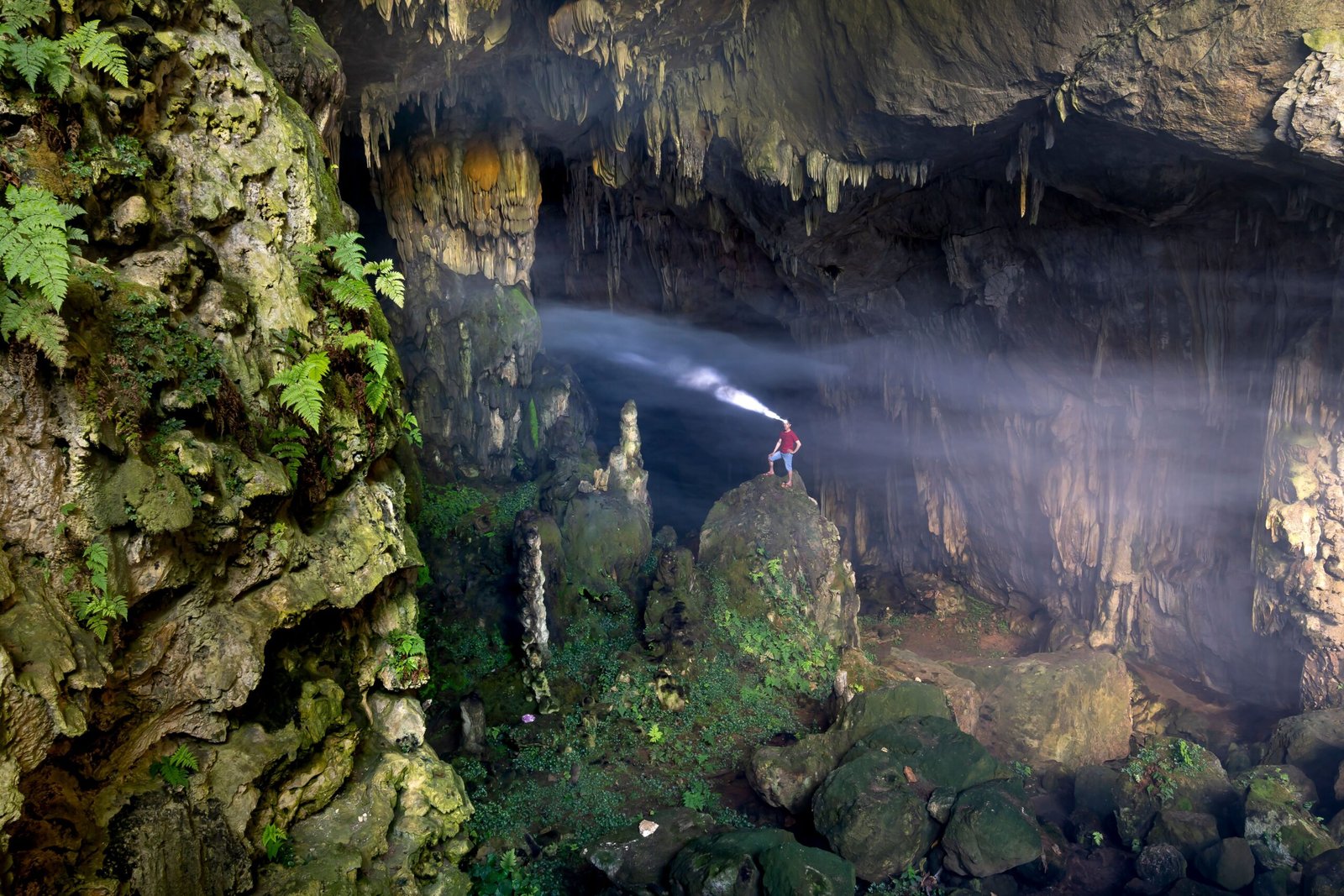 Enjoy rock climbing at the iconic Wonderland Cave.