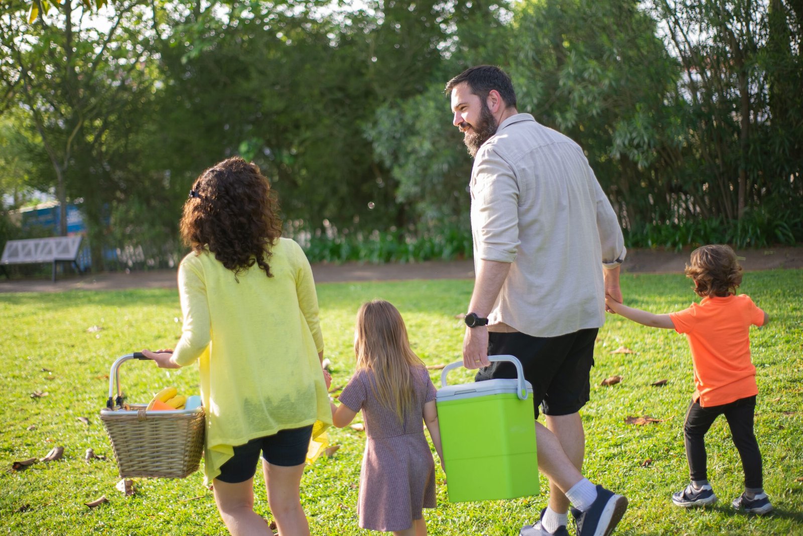 Enjoy a family picnic at Mary Jo Peckham Park, complete with a fishing lake.