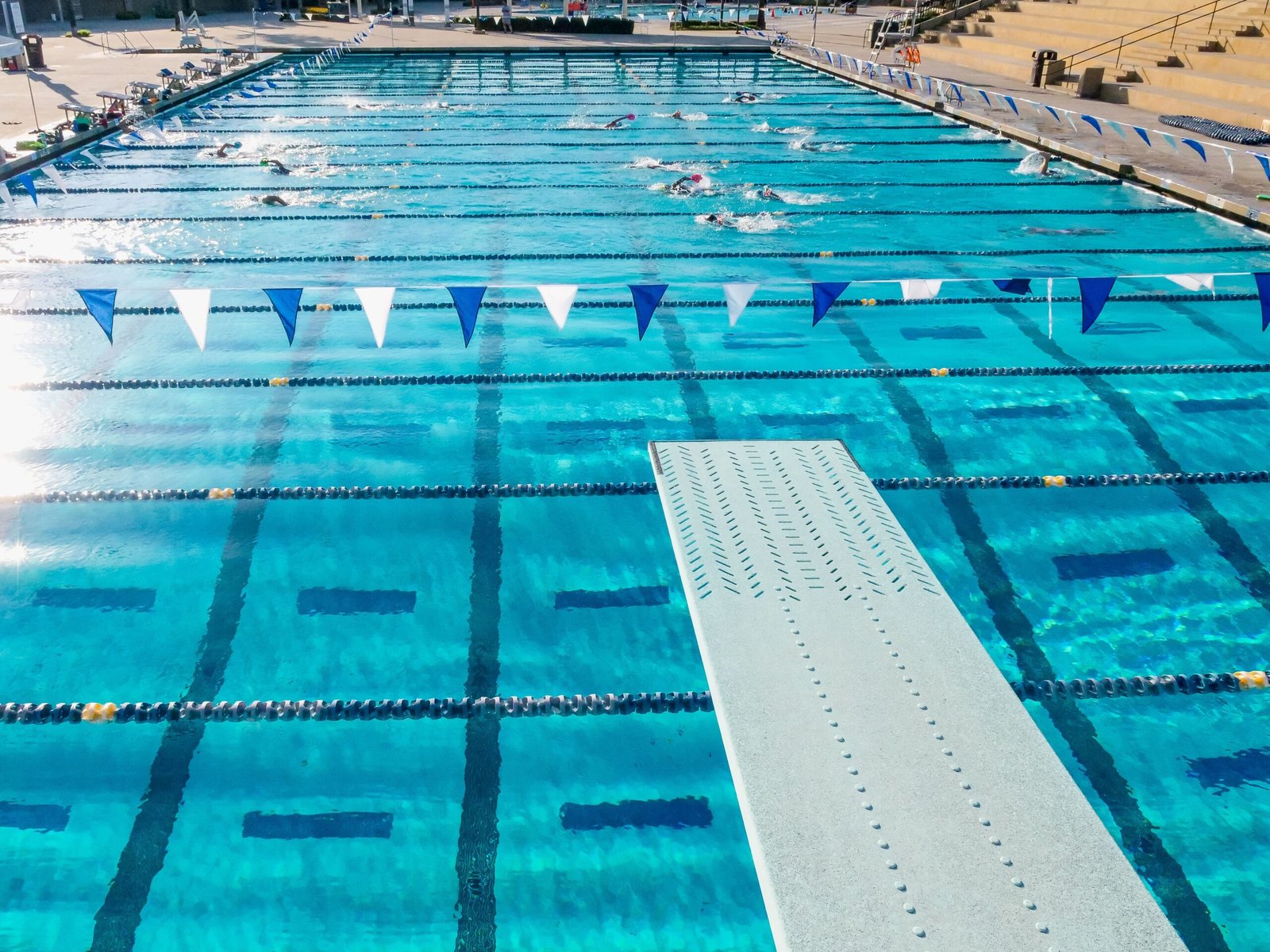 Go for a swim at the local aquatic center.