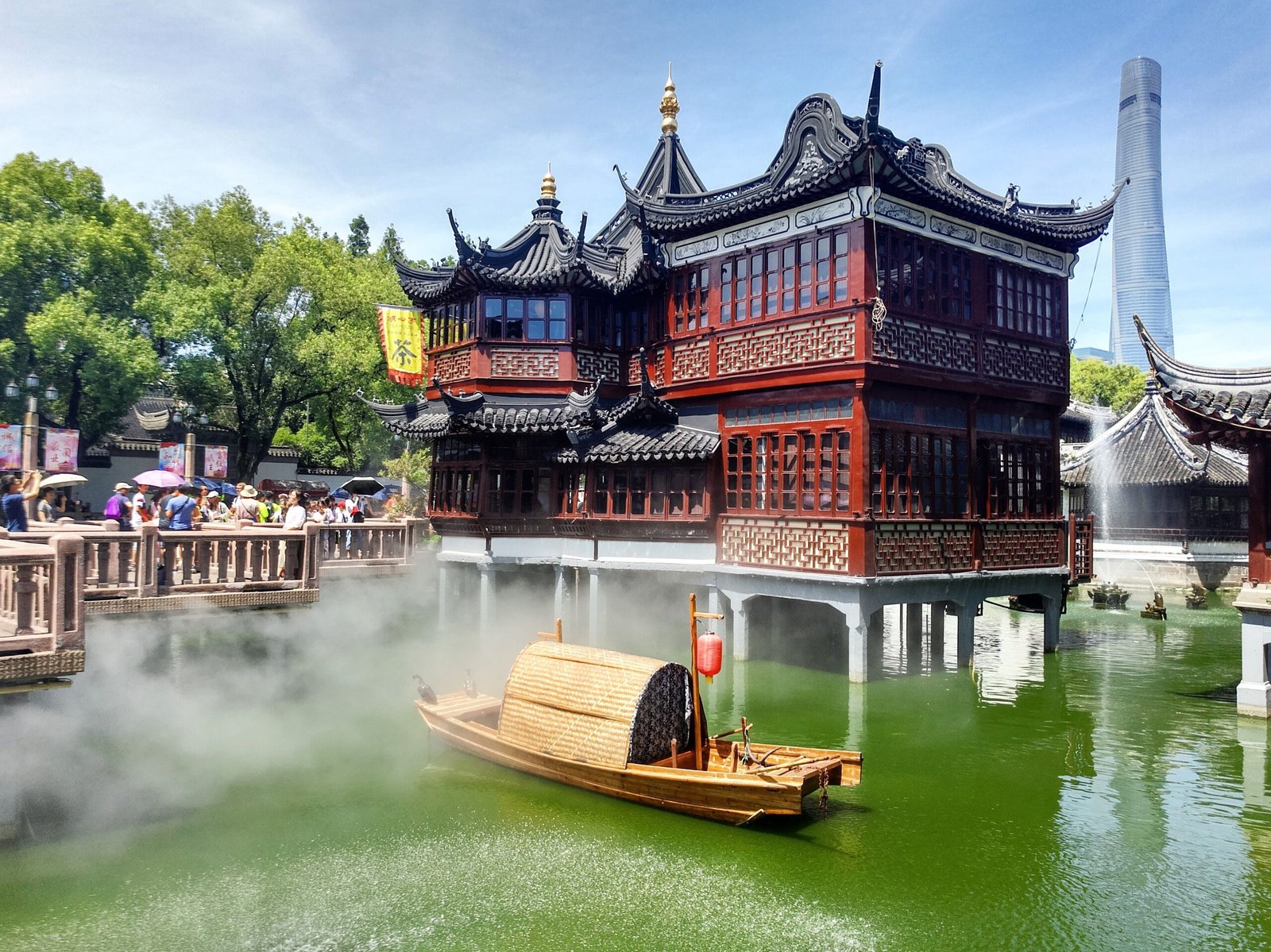 Discover the Yuyuan Garden for a glimpse of classical Chinese landscaping