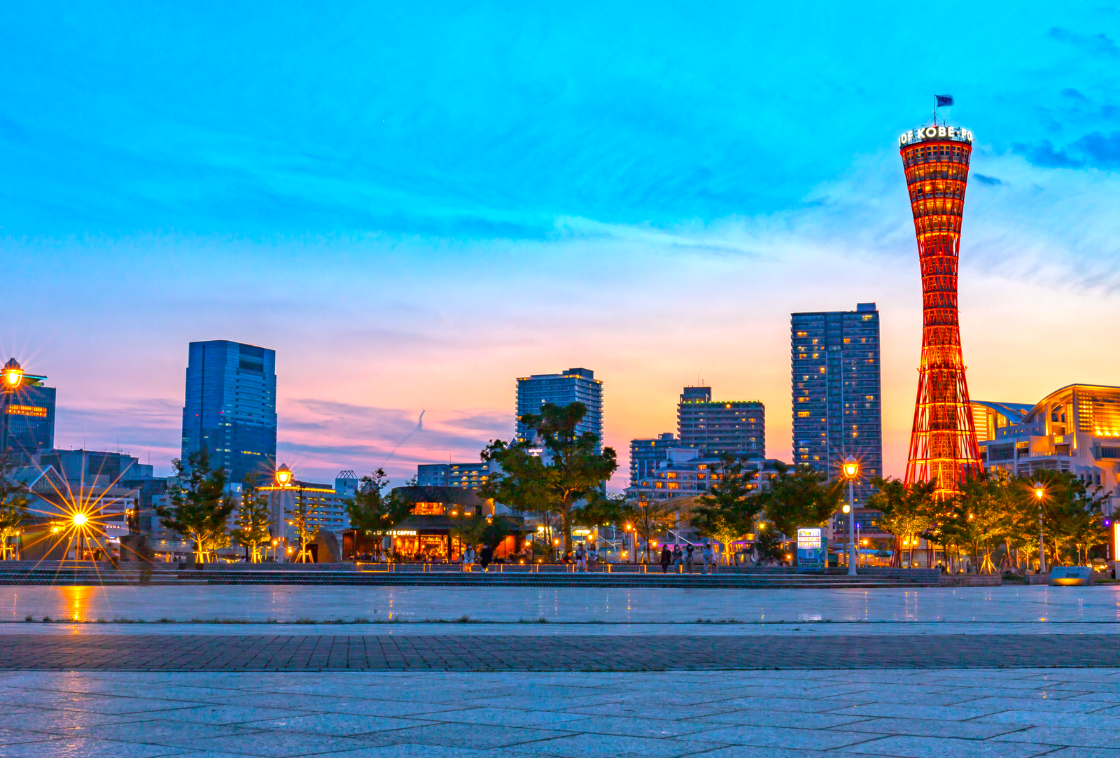 Explore the stunning views from the Kobe Port Tower.