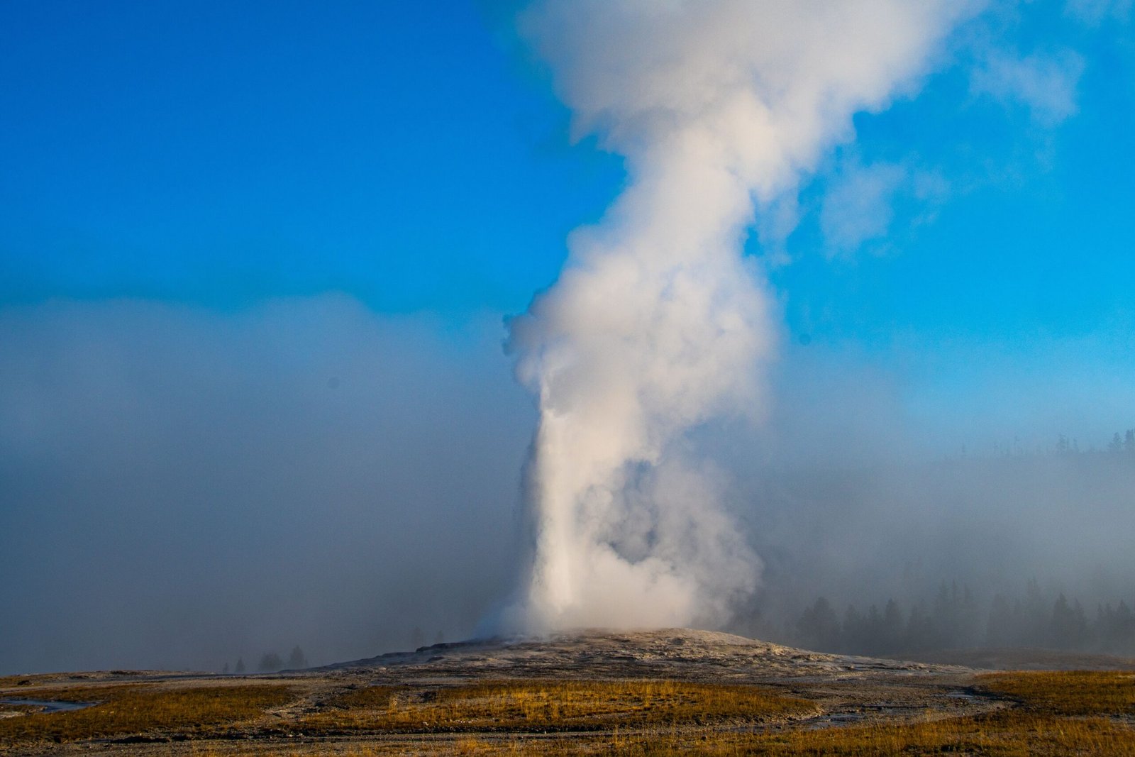 Visit the iconic Old Faithful Geyser of California.